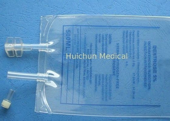 Suhu Tinggi Plasticizing 1000ml PVC Infusion Bags